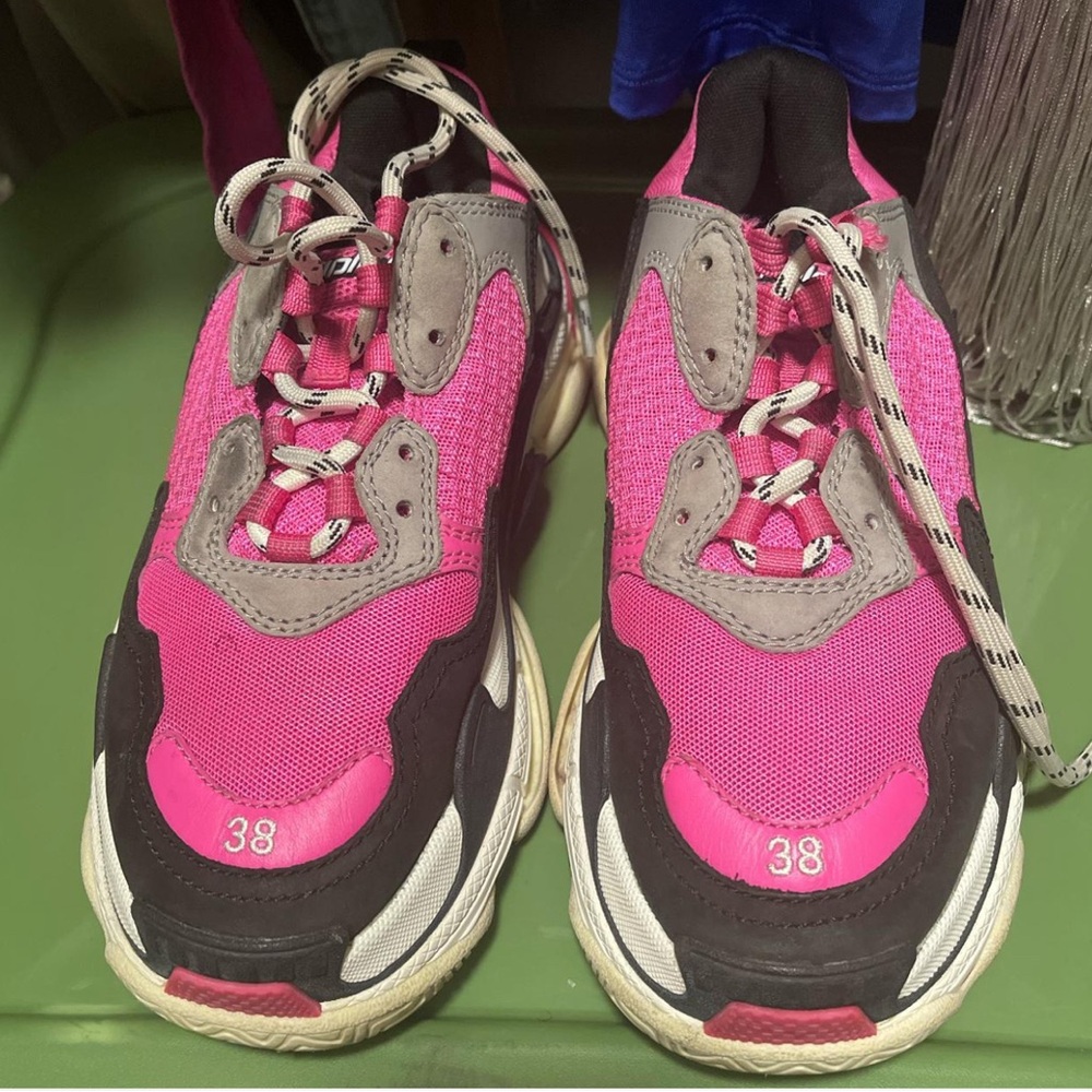 Pink and Gray Sneakers